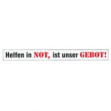 Aufkleber Helfen in Not ist unser Gebot - 801067