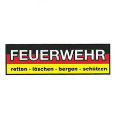 Feuerwehraufkleber schwarz rot gold - 801076