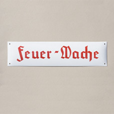 Schild "Feuerwache" aus Emaille 801145