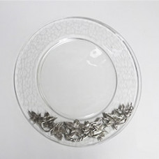 großer Glasteller - mit Zinnemblem - Angriffstrupp - 821012