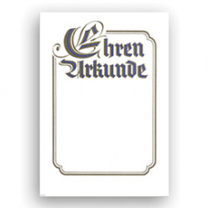 SALE - Ehrenurkunde - goldene Verzierung - 850063