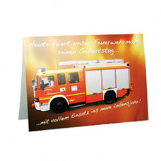 Glückwunschkarte - Feuerwehr - 851487