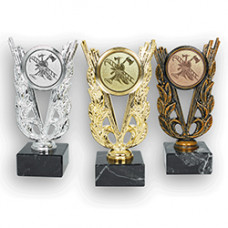 Pokalserie - Erika - mit Feuerwehr Emblem - gold silber bronze