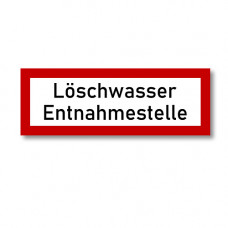 Hinweisschild - Löschwasser Entnahmestelle - 800039