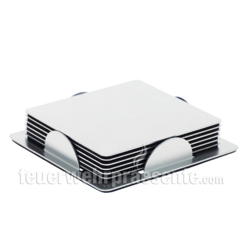 Edelstahluntersetzer - 6 Stück im Set