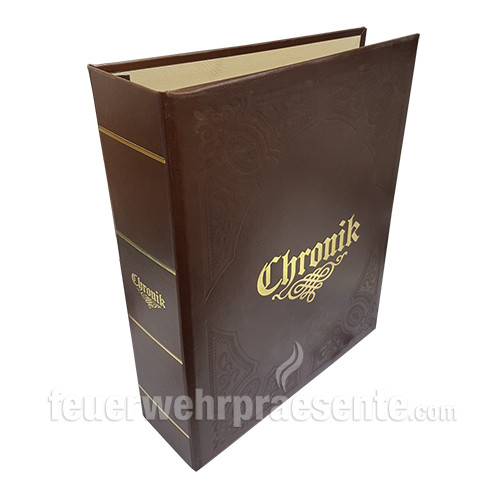 Chronik - braun - Hardcover - Ledereinband