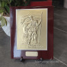 goldenes Relief - Sankt Florian - mit Gravurschild - 819493