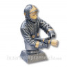 Feuerwehr Kunstharzfigur - 24 cm - mit Grauvur