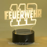 LED Deko-Licht - 112 Feuerwehr - mit Farbwechsel - gelb