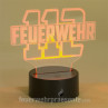 LED Deko-Licht - 112 Feuerwehr - mit Farbwechsel - orange