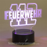 LED Deko-Licht - 112 Feuerwehr - mit Farbwechsel - violett